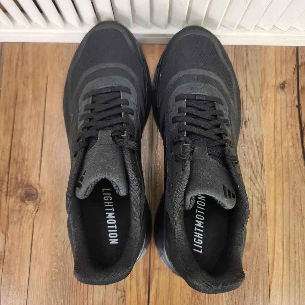 Adidas Duramo 10 Running Shoes Mens Size 10.5 Triple Black Gym Sneakers GW8342